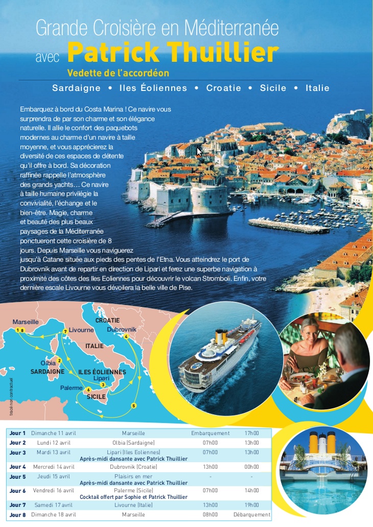 Brochure croisi�re